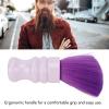 Neck Duster Brush for Barbers | Soft Nylon Fibers & ABS Handle | Face & Neck Hair Maintenance Tool | Salon & Home Use | Purple view 4