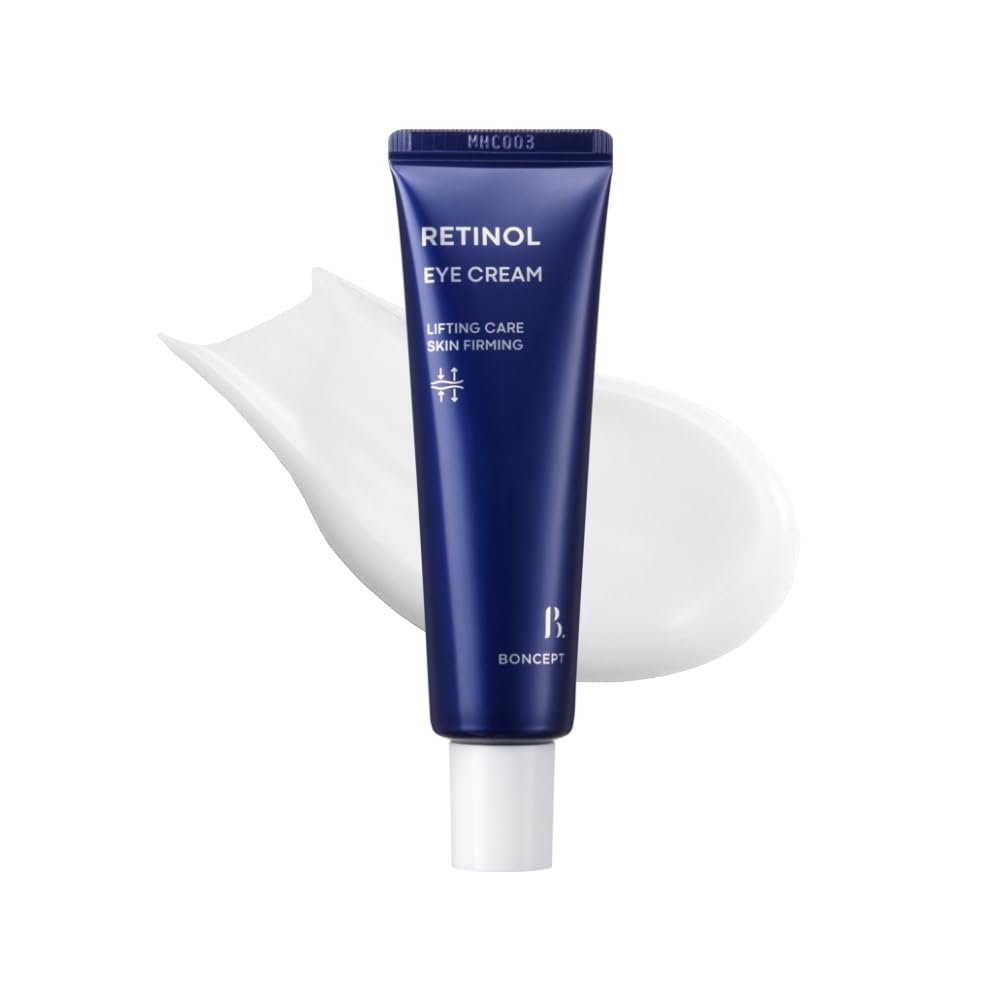 BONCEPT Retinol Eye Cream  Lifting Eye Treatment with Retinol & Bakuchiol, Reduces Fine Lines, Wrinkles, Dark Circles & Puffiness, 25ml, 0.84 fl. Oz.