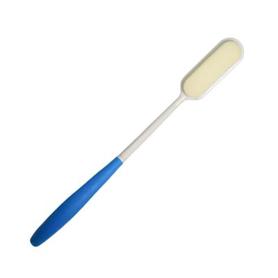 BATHVEVE 1Pc Long Handled Back Scrubber Bath Brush Soft Massage Tool for for Hard to Reach Areas Durable and Comfortable Cleaning Brush Blue