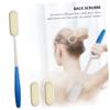 BATHVEVE 1Pc Long Handled Back Scrubber Bath Brush Soft Massage Tool for for Hard to Reach Areas Durable and Comfortable Cleaning Brush Blue view 3