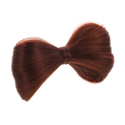 BIUDECO Bowknot Hair Bun Wig Extension for Women Cute Decorative Fake Hairpiece 1-Piece Adjustable Volume Hair Bun Clip for Girls for Casual or Formal Styling