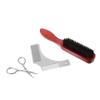 1 Set Beard Comb Portable Beard Kit Beard Brush Beard Grooming and Trimming Beard Accessories Wooden/1115 view 1