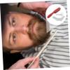 1 Set Beard Comb Portable Beard Kit Beard Brush Beard Grooming and Trimming Beard Accessories Wooden/1115 view 4