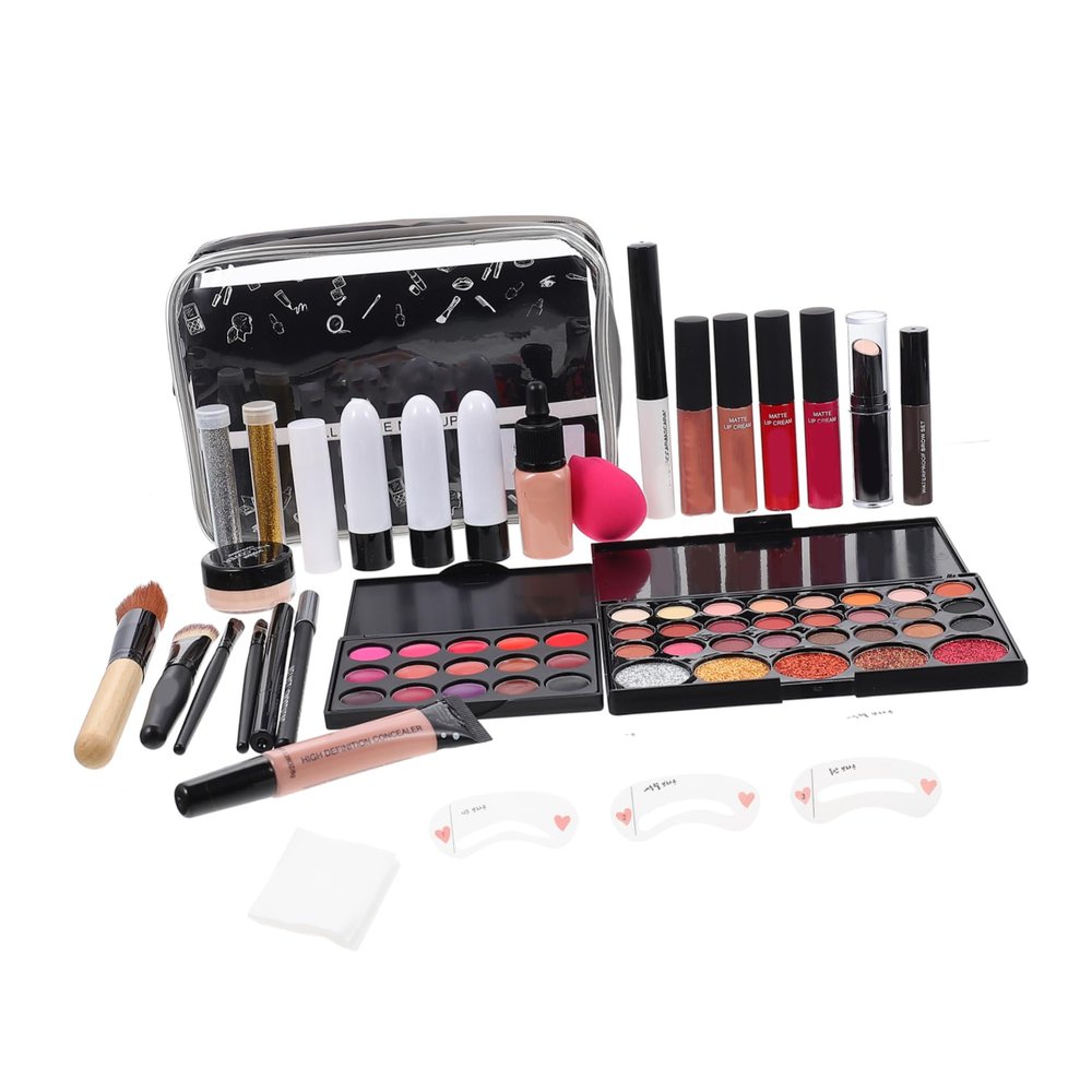 SHERCHPRY One Makeup Kit for Women Complete Set with Eyeshadow Palette Makeup Brushes Lip Gloss Foundation and More for Beginners and Gift Giving
