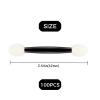 100pcs double head sponge nail, art painting multi-function eye shadow brush, portable makeup repair tool, portable travel eye shadow brush female makeup applicator view 2