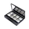 8 Grid Empty Makeup Palette Refillable Eyeshadow Lipstick Cream Container Cosmetic Organizer Storage Case Box with Brush and Mirror for Loose Powder Samples Travel view 1