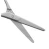 PartyKindom 2pcs Small Rounded Tip Stainless Steel Beauty Scissors for Eyebrow and Facial Hair Trimming and Grooming Tool for Women Convenient Travel view 3