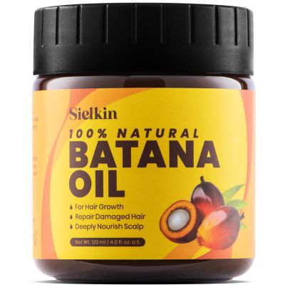 Batana Oil for Hair Growth, Unrefined Pure Hair Growth Oil from Honduras, 100% Authentic and Organic Approved by Dr. Sebi, Daily Use for Hair and Scalp Care, for All Hair Type, 4 Fl Oz