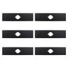13940 Qty 6: 8" x 2" x 0.125" x 1" Edger Blade Fits Universal Products view 1