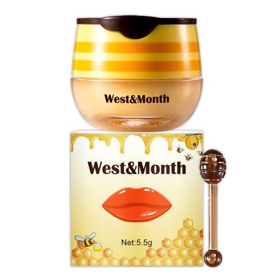 5.5g Bee Lip Balm Honey Pot, Honey Propolis Lip Mask Moisturizing Moisture Nourishing Dry & Chapped Lips,Lip Care