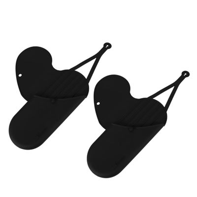 BIUDECO 2pcs Hair Straightener and Curler Storage Bag Hotel Travel Organizer Heat Insulation Pad