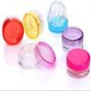 10 Pack Mini Plastic Cosmetic Jars, Refillable Travel Containers for Face Cream, Lotion, Makeup, Multi color Lid,Plastic Face Cream Jars Mini Lotion Containers Small Toiletries Pots Empty view 3