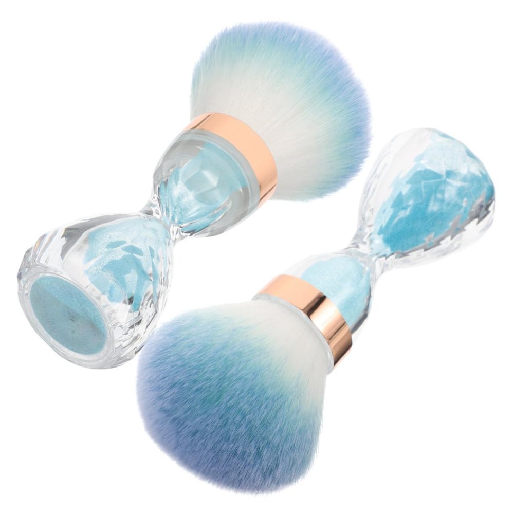 Didiseaon 2pcs Nail Tools Kit Soft Hair Duster Barber Brush for Nail Art Cleaner Hair Cutting Cleaning Tools