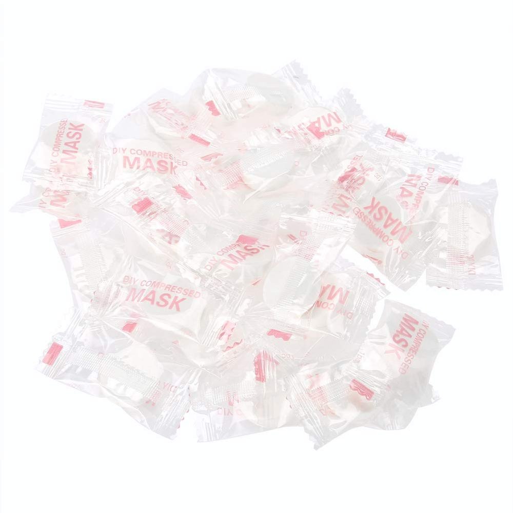 Brrnoo Sheet Masks Bulk, Sheet Cover NOn Woven Compressed Face 500pcs Bag Disposable DIY