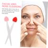 VINTORKY 6pcs Silicone Nose Scrubber and Lip Scrub Brush Kit Double-Sided Exfoliating Facial Cleaning Tool for Makeup Lovers for Nose and Lip Care view 3