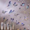 Embossed Butterfly Nail Stickers Blue Gradient Aurora Butterfly Nail Decals Spring Self-Adhesive Nail Decals Stickers for Women DIY Star Manicure Decoration Supplies view 1