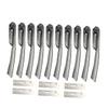 FOMIYES 1 Set Portable Stainless Steel Eyebrow Razor Kit with Replaceable Blades Foldable Eyebrow Trimmer Travel Friendly Makeup view 1