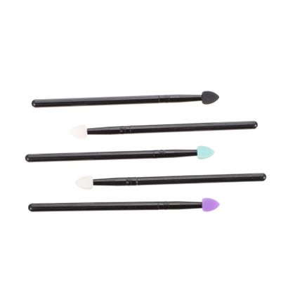 BATHVEVE 5 Pcs Silicone Eyeshadow Makeup Brush Set for Professional Application Soft and Flexible for Creative Makeup and Cosmetic Use