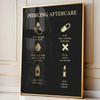 NATVVA Set 6 Pier-cing Poster Wall Decor 6 Pieces Ear Pier-cing Canvas Art Facial Pier-cing Der-mal Pier-cing Aftercare Prints Painting Picture Artwork Pier-cing Salon Decoration No Frame view 4