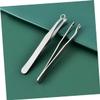 VALICLUD Stainless Steel Nose Hair Trimmer Tweezers for Men Rounded Tip Comfortable to Hold Universal Nose Hair Removal Tool Precision Grooming view 2