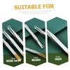 VALICLUD Stainless Steel Nose Hair Trimmer Tweezers for Men Rounded Tip Comfortable to Hold Universal Nose Hair Removal Tool Precision Grooming view 3
