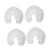 DECHOUS 50pcs Disposable U Shaped Pillowcases Non Woven Headrest Covers for Hotels and Travel Comfortable and Odorless Suitable for Massage Therapists and Spas White view 1