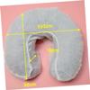 DECHOUS 50pcs Disposable U Shaped Pillowcases Non Woven Headrest Covers for Hotels and Travel Comfortable and Odorless Suitable for Massage Therapists and Spas White view 2