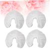 DECHOUS 50pcs Disposable U Shaped Pillowcases Non Woven Headrest Covers for Hotels and Travel Comfortable and Odorless Suitable for Massage Therapists and Spas White view 3