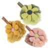MUCKLILY 3pcs Body Shower Loofah Bath Flower Sponge Exfoliating Bath Ball Reusable Shower Scrubber for Women view 1
