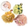 MUCKLILY 3pcs Body Shower Loofah Bath Flower Sponge Exfoliating Bath Ball Reusable Shower Scrubber for Women view 3
