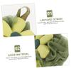 MUCKLILY 3pcs Body Shower Loofah Bath Flower Sponge Exfoliating Bath Ball Reusable Shower Scrubber for Women view 4