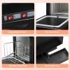 8L Towel Warmer Cabinet, Hot Bath Towel Warmer Heating Use for Facial Spa,Hot Towel Warmer for Facials Massage, Esthetician Towel Heating Cabinet Black, Aluminum Chamber, Salon Beauty Spa Equipment view 3