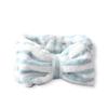 2 Pcs Spa Headband and,Stripes Face Washing Headband Set for Yoga Washing Face Makeup (Blue) view 1