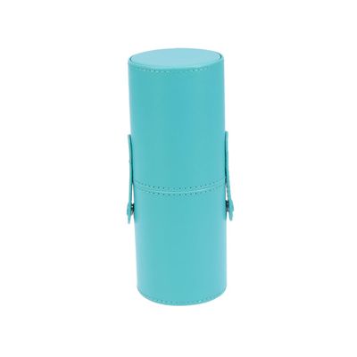 DEARMAMY Makeup Brush Holder PU Leather Organizer Case Travel Friendly Cosmetic Storage Bucket for Brushes Tools Capacity Compact Design