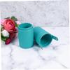 DEARMAMY Makeup Brush Holder PU Leather Organizer Case Travel Friendly Cosmetic Storage Bucket for Brushes Tools Capacity Compact Design view 3