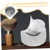 CTIRCHIU Marble Pattern Shaving Bowl Porcelain Soap Dish for Lathering Capacity Design for Rich Men Grooming Essential view 3