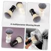 NIYANGLE 2pcs Manual Shaving Brushes Soft Bristles for Beard Grooming for Barber Shops and Home Use and Design view 3
