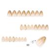 BQZQPAMZ 24Pcs Gold Press on Nails Short Almond 3D Gold Irregular Short False Nails Glitter Stick on Nails Full Coverage Acrylic Nails for Women Summer Manicure Decoration view 2