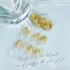 BQZQPAMZ 24Pcs Gold Press on Nails Short Almond 3D Gold Irregular Short False Nails Glitter Stick on Nails Full Coverage Acrylic Nails for Women Summer Manicure Decoration view 3