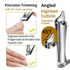 EBEWANLI Ingrown Toenail Clippers, Pointed Stainless Steel Nail Clippers for Hangnail or Ingrown Toenails Removal, Slant Blade Ingrown Toenail Tool for Feet, Almond Nail Clippers for Acrylic Nail Tips view 3
