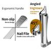 EBEWANLI Ingrown Toenail Clippers, Pointed Stainless Steel Nail Clippers for Hangnail or Ingrown Toenails Removal, Slant Blade Ingrown Toenail Tool for Feet, Almond Nail Clippers for Acrylic Nail Tips view 4