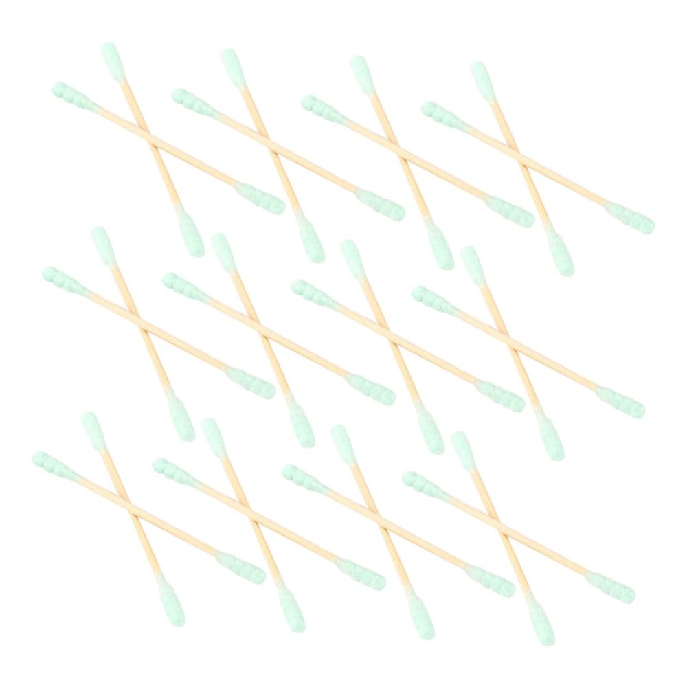 Outanaya 1000 Pcs Double-Headed Spiral Disposable Cotton Swabs for Ear Cleaning Makeup Application and Precision Tasks Versatile Cleaning Sticks Random Color