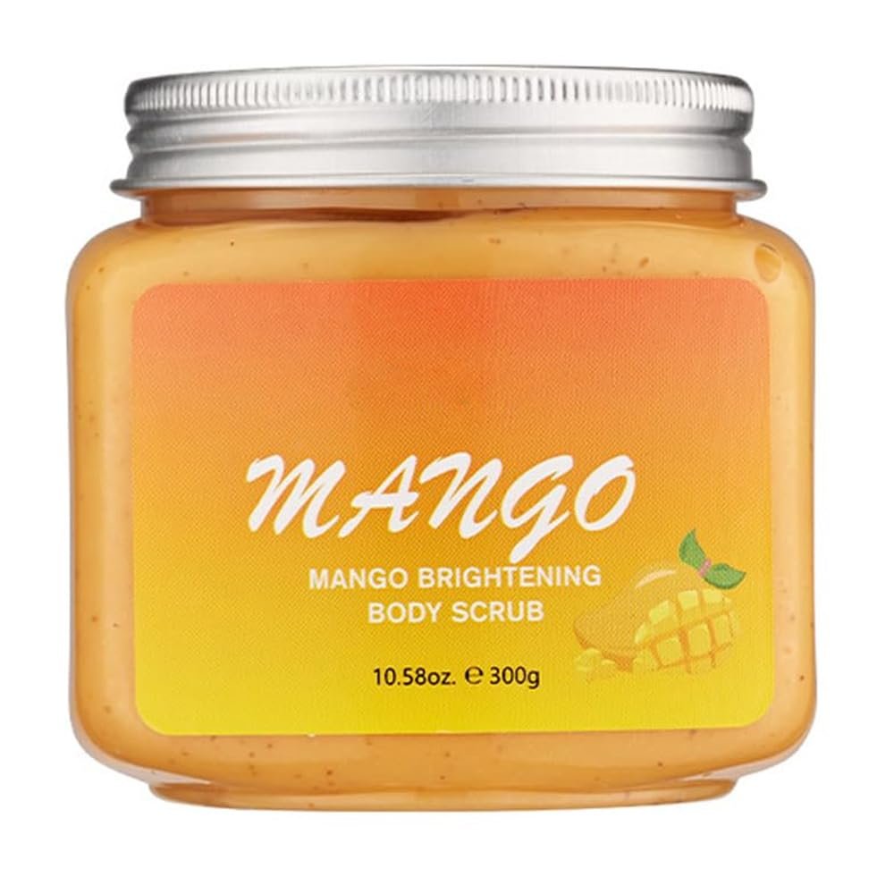 Mango Exfoliating Body Scrub, Body, Face, Hand, Foot Scrub For Dead Skin Remover, Deep Cleanse & Nourishing, Gentle Body Exfoliation Skincare