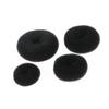 WRITWAA 4pcs Hair Bun Making Tool Small Medium Large Extra Large Donut Bun Styler for Neat Charming Hairstyles for Weddings Parties Daily Use Black view 3