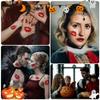 12 Sheets Kiss Tattoos Temporary Stickers, 108 Pcs Red Kiss Lip Print Waterproof Fake Tattoo for Women Girls Kids Face Body Halloween Valentine Gifts, Vampire Makeup, Party Favors, Decorations view 4