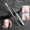 Criyar Fine Edge Cuticle Trimmer & Nippers, Scissors, Silicone Handle Nail Tools for Precise Removal, Durable Washable Cuticle Cutter & Remover & Pusher Nail Clippers (Rose+Pusher 1Set) view 2