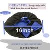2PCS Genergy Jumbo XL Shower Cap for Braids Reusable and Waterproof Shower Cap, Super Extra Large for Thick, Long, Big Hair, Dual and Adjustable, Washable Bath Hat with Dreadlocks view 3