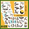 160 PCS Mallard Duck Themed Tattoos Temporary Stickers One Lucky Duck Baby Shower Duck Hunting Birthday Party Favors Supplies Decorations Goodie Bag Tattoos(24 Sheets) view 2