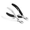 Criyar Fine Edge Cuticle Trimmer & Nippers, Scissors, Silicone Handle Carbon Steel Nail Tools for Precise Removal, Durable Washable Cuticle Cutter & Remover Nail Clippers (White/Black 2PCS) view 1
