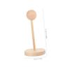 WRITWAA Portable Wooden Wig Stand Holder Headpiece Display Rack for Dolls for Wigs of All Lengths Compact and Lightweight Design for Easy Travel and Storage view 2